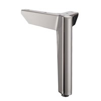 Magideal - Patas Para Muebles De Esquina, Patas Triangulares Para Muebles, Repuesto De Cama, Elevador De Muebles, Patas De Metal Para Muebles, Patas Para Sofá, T Plata 15Cm