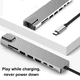 thumbnail image 3 of Estación de acoplamiento multifunción HUB tipo C 8 en 1, concentrador USB, convertidor HDMI, carga PD para iPad Pro, MacBook Air Pro, portátiles, tabletas, USB C y más, 3 of 8