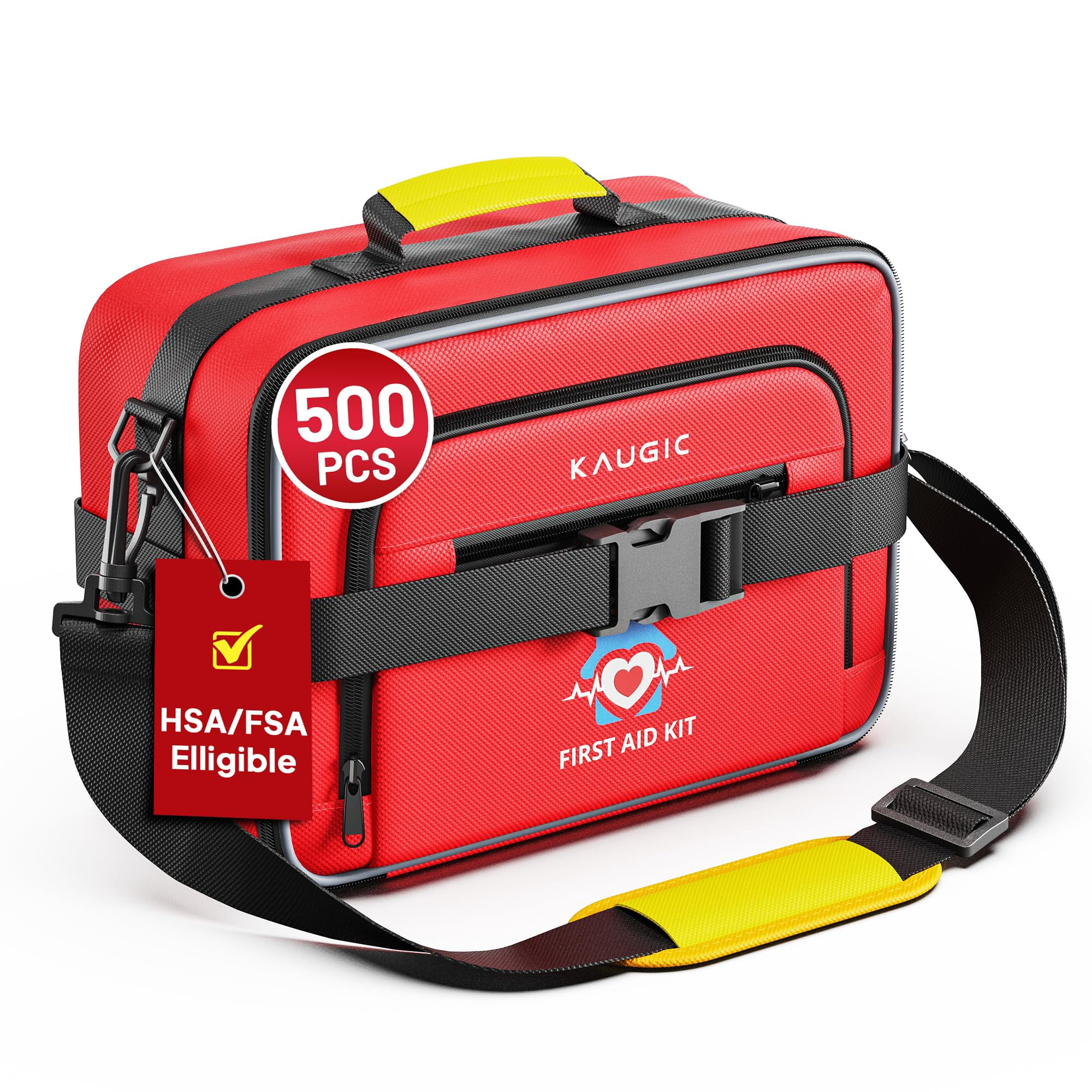 Botiquín De Primeros Auxilios Kaugic De 500 Piezas, Impermeable, Kit De Supervivencia