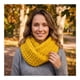 thumbnail image 1 of Bufanda Cuello Estilo Punto Inglés Lana Invierno Abrigado, 1 of 5