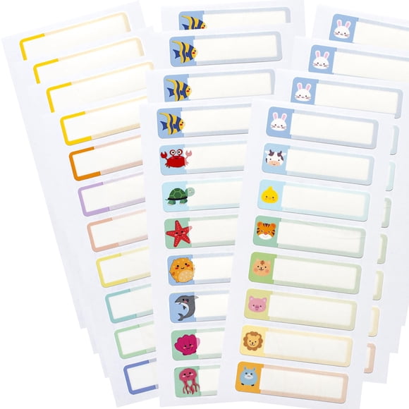 Etiquetas para biberones Coowayze, impermeables, 96 unidades, para guardería