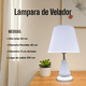 thumbnail image 2 of Lámpara de Velador Mesa Decoración Dormitorio Living Blanca Pack de 2, 2 of 3