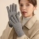 thumbnail image 5 of Guantes de invierno para hombre y mujer, cálidos, con forro de punto suave y térmico, para pantallas táctiles y mensajes de texto., 5 of 5