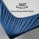 thumbnail image 5 of Juego de sábanas SONORO KATE de microfibra supersuave, tamaño queen, color azul marino, 5 of 6