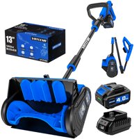 Pala De Nieve Inalámbrica Votlemi 40V 4.0Ah Azul Eléctrico De 13 Pulgadas