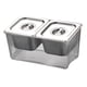 thumbnail image 2 of Carrito Para Condimentos Refrigerados, Compartimentos Extraíbles Para Bares, Tiendas De Té Con Leche, 2 Compartimentos, 2 of 5