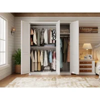 Recilock - Closet 3 Puertas Metalico Blanco 200X120X60 Linea White Modelo Wc-3D