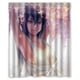 thumbnail image 1 of Cortina de ducha con diseño de chica anime con flores y ganchos, tamaño 60 x 72 pulgadas, 1 of 3