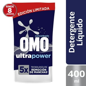 Detergente Omo Liquido Concentrado Ultra Power 400Ml