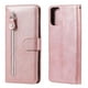 thumbnail image 5 of Funda con Cremallera para Motorola Moto G9 Plus, Carcasa Cartera de Cuero PU con Soporte y Tarjetero, 5 of 5