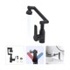 thumbnail image 1 of Grifo Lavamanos Agua Fria Y Caliente Plegable Movible Giratorio Negro, 1 of 3