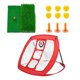 thumbnail image 2 of Alfombrilla De Práctica De Tiro De Golf Con Red De Astillas De Golf, Pelota, Camisetas, Patio Rojo, 2 of 5