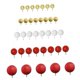 thumbnail image 3 of 50 Bolas Decorativas Para Tartas, Suministros Para Fiestas, Aniversarios, Color Rojo, 3 of 5