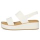 thumbnail image 4 of Sandalias Crocs Brooklyn Cuña Baja Chalk Tan Mujer 9, 4 of 7