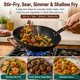 thumbnail image 3 of Wok WANGYUANJI de Hierro Fundido de Fondo Plano 36 cm con Tapa, 3 of 8