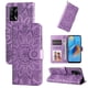thumbnail image 1 of Funda tipo cartera FOXDOCK para OPPO A74 4G , diseño girasol en relieve, cuero PU, cierre magnético, soporte y tarjetero, 1 of 5