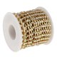 thumbnail image 1 of Crystal AB Rhinestone Cup Cerrar Chain Costura Recortar 10 Yardas SS16 Gold, 1 of 5