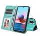 thumbnail image 2 of Funda tipo cartera FOXDOCK para Xiaomi Redmi Note 10s 4G , diseño girasol en relieve, cuero PU, cierre magnético, soporte y tarjetero, 2 of 5