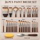 thumbnail image 2 of Juego de pinceles de pintura R RUCKERCO 26 piezas con estuche, kit de artista, 2 of 8