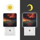 thumbnail image 3 of Stranger Things / Cosas Extrañas Luz nocturna LED con sensor de anochecer a amanecer para dormitorio, baño, pasillo, escaleras - Lámpara LED nocturna de enchufe, 0.5W - 1 pieza, 3 of 6