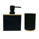 thumbnail image 1 of Set De Baño 2 Piezas Jabon Porta Cepillo Lineas Base Bambu, 1 of 2