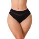 thumbnail image 1 of INSPIRE CHIC Bragas de Bikini de Seda de Hielo para Mujer de Cintura Media en Forma de V con Tanga de Malla Grande Negra, 1 of 4
