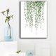 thumbnail image 4 of ART ZONE - Póster con impresión artística en lienzo de hojas de plantas tropicales, cuadros de pared de plantas verdes nórdicas, pintura grande para habitación infantil, sin marco, 4 of 5