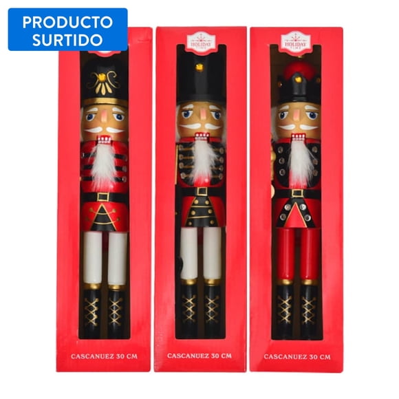 Figura de cascanuez 30 cm roja, producto surtido, 1 un