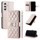 thumbnail image 1 of Funda Acolchada con Anilla y Correa para Samsung Galaxy S24 Plus Slots para Tarjetas Oro rosa, 1 of 5