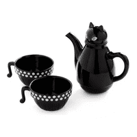 Genérico - Set De Tetera De Gato Con Infusor Y 2 Tazas Mug