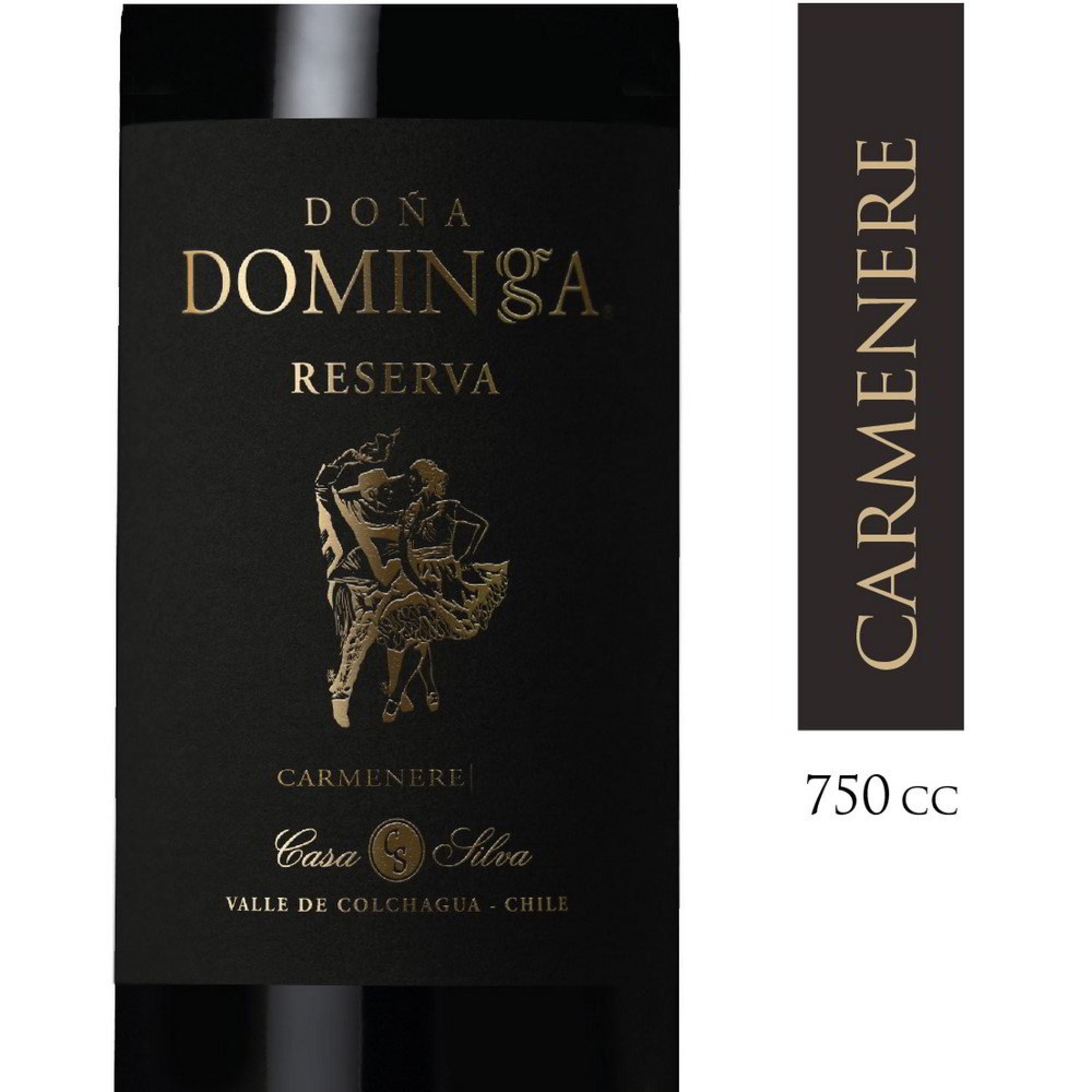 Vino Tinto Carmenere Reserva 13° Botella 750 cc Doña Dominga