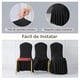 thumbnail image 2 of X6 Fundas Negro Para Silla Eoland Spandex Con Faldón Elegante Evento Bodas Banquetes, 2 of 4