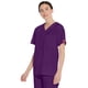 thumbnail image 3 of Berenjena Scrub Top Dickies unisex con cuello en V, talla grande, 3 of 7