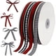 thumbnail image 1 of rollos de cinta para envolver regalos de Navidad, 0,4 pulgadas x 50 yardas, cinta a cuadros de búfalo roja y negra, cinta de cuadros vichy blanca y negra para Navidad, manualidad de bricolaje, guirnal, 1 of 7