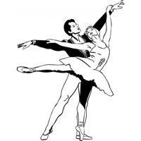 Rienda Libre Graphics - Decomural Ballet Dancers Ballerina Ws-17511