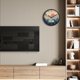 thumbnail image 4 of Reloj de pared SCOAGE Silent de 30 cm con calendario y temperatura, 4 of 9