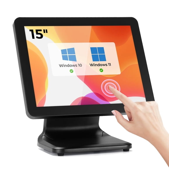 Monitor MUNBYN de 38 cm (15 pulgadas) con pantalla táctil HDMI/VGA