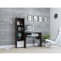 Tuhome - Escritorio Con Biblioteca Napoli Wengue 150X127,1X50 Cm