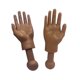 thumbnail image 2 of Novelty Toys Toynk Tiny Hands, marrón oscuro, izquierda y derecha, 2 of 7