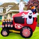 thumbnail image 1 of Coche fantasma inflable VENLOIS de Halloween de 5 pies con luces LED de 110 V, 1 of 8