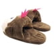 thumbnail image 2 of Cute Monkey Cartoon Slippers, Closed Toe Indoor Fuzzy Floor Shoes, Cozy Winter Warm Home Novelty Slippers, 2 of 2