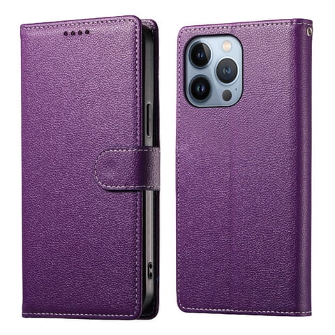 Foxdock - Funda Para Iphone 13 Pro – Cuero Premium, 3 Ranuras Para Tarjetas, Protección Contra Impactos