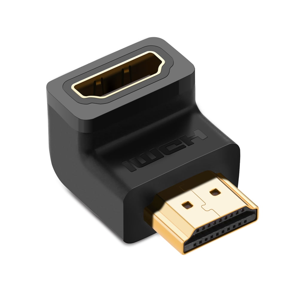 Adaptador Curvo Hdmi 2.0 4k/60hz M/h Down Negro Ugreen Hd112