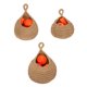thumbnail image 1 of Uxcell 3 Piezas Cesta Colgante de Frutas de Yute, Cesta de Almacenamiento Tejida a Mano con Gancho Adhesivo, 1 of 7