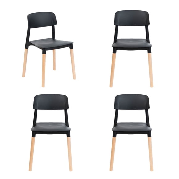 Pack x 4 Silla comedor Negra