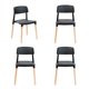 thumbnail image 1 of Pack x 4 Silla comedor Negra, 1 of 8