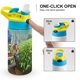 thumbnail image 4 of Los vecinos Green Botella de Agua con Tapa Pop Top de Un Toque, Acero Inoxidable, a Prueba de Fugas, para Deportes, Botella Infantil azul 12 oz, 4 of 6
