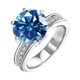 thumbnail image 1 of Anillos de Boda de Moissanita de 5 Uds para Mujer Corte Redondo Color D VVS1 Anillos de Diamante de Plata Esterlina 925 Anillos de Compromiso de Moissanita con Certificado, 1 of 9
