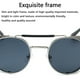 thumbnail image 4 of Gafas de sol Steampunk para hombre y mujer, con protección lateral, redondas, estilo vintage Steampunk, 4 of 8
