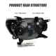 thumbnail image 4 of Faros delanteros ADCARLIGHTS para Toyota Tacoma 2012-2015 negros, 4 of 9